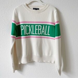 Kiel James Patrick Pickleball Sweater Size Small 100% Cotton Knit Sporty Outdoor